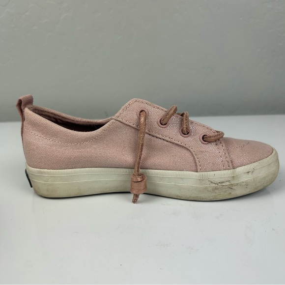 ⭐️Sperry top-sider pink metallic rose gold crest vibe casual shoe sneaker sz 13 - Picture 12 of 16